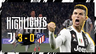 HIGHLIGHTS  Juventus 30 Atletico Madrid  Ronaldo greatest hattrick  UEFA Champions League [upl. by Ronoel]