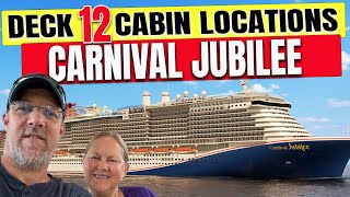 Deck 12 Explorations  Carnival Jubilees Cabin Havens  Tall Mans Cruise Adventures [upl. by Demodena]