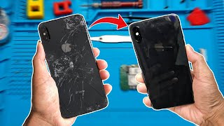 iPhone Xs Max Back Glass Replacement  How to Replace Back Glass Cracked [upl. by Sesylu]