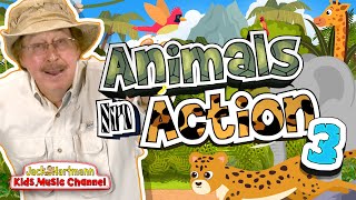 Animals In Action 3  Fun Animal Song for Kids  Jack Hartmann [upl. by Benedetto]