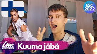 Kuuma jäbä  Isaac Sene Reaction 🇫🇮 UMK 2022 Finland 🇫🇮 [upl. by Deb]