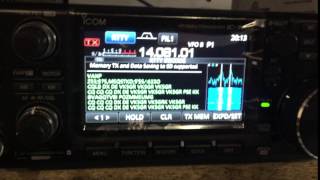 Icom IC7300 decoding RTTY [upl. by Okkin935]