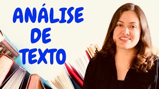 DICAS para ANALISAR qualquer TEXTO [upl. by Names]