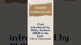 Hidden Curriculum [upl. by Boylston]