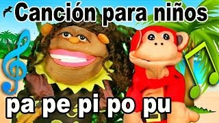 Canción pa pe pi po pu  El Mono Sílabo  Videos Infantiles  Educación para Niños [upl. by Kathie]