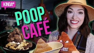 EATING AT THE POOP CAFE  KindaTV ft Natasha Negovanlis [upl. by Avot327]