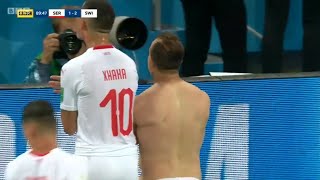 Xherdan Shaqiri  Last minute winner vs Serbia 🇨🇭v🇷🇸 Russia World Cup 2018 [upl. by Jordans]