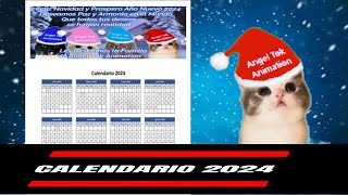 Calendario 2024  Descarga Gratis para imprimir [upl. by Eliza831]