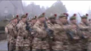 Black Watch parade through Aberfeldy Highland Perthshire [upl. by Aronoff]