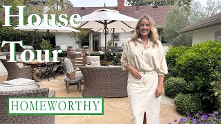 HOUSE TOUR  A Nancy MeyersInspired Cottage with Gorgeous Gardens in Laguna Beach California [upl. by Zales]