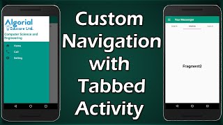 Android Navigation Drawer with Tabbed Activity  Custom Navigation Drawer [upl. by Nair]