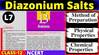 L7 Diazonium Salt  Preparation  Chemical Reactions Diazonium Coupling Reaction  Class 12  NEET [upl. by Nadeen]