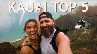 THE BEST OF KAUAI top 5 must do things on the island [upl. by Nellir989]