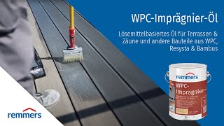 Terrassen imprägnieren leicht gemacht  Remmers WPCImprägnierÖl [upl. by Hubbard269]