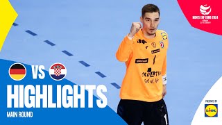 Best performance of the EURO  Germany vs Croatia  Highlights  Mens EHF EURO 2024 [upl. by Tirzah]