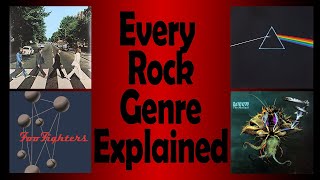 Explaining Every Rock SubGenre  Hosted by Roach [upl. by Nosila]