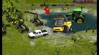 Farming simulator 16 How To Wheat Harvest in Field  Farming simulator gameplay 16  timelapse fs16 [upl. by Danna]