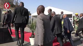 Top 3 President Mnangagwa VPs Chiwenga and Mohadi  Arrival at Heroes Acre [upl. by Llednahs]