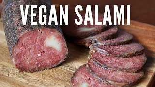 Vegan Salami  Deli Meat  no weird ingredients [upl. by Arias928]