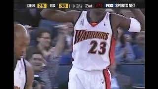 Jason Richardson  Nuggets at Warriors  22702 [upl. by Ahseila]