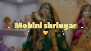 Mohini Ekadashi Shringar 💚🦚mohiniekadashi2024 radhakrishnashringar shringarras share [upl. by Lladnarc]