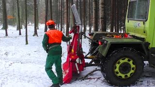 Holzarbeiten mit Funkseilwinde und MBTrac  AgrarTube [upl. by Carr]