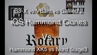 iOS Hammond clones vs Hammond XK5 vs Nord Stage 3 [upl. by Nuhsar]