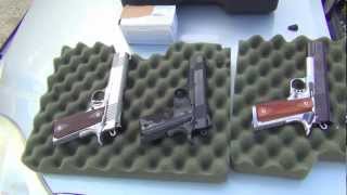 Top 1911s Les Baer Colt Gold Cup New Colt Commander and Kimber Gold Match [upl. by Syman]