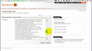 Anmäl autogiro med Swedbank [upl. by Eimrots]