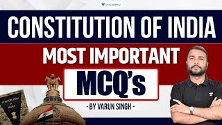 Important MCQ on Constitution of India  Varun Singh  Unacademy Judiciary [upl. by Sucul]