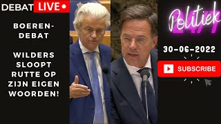 BoerenDebat Wilders Sloopt Rutte Met Zijn Eigen Woorden [upl. by Templeton]