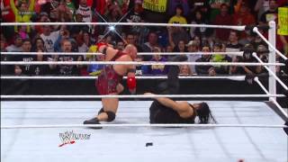 Ryback Randy Orton and Sheamus save 2013 WWE Hall of Fame Inductee Mick Foley from The Shield Raw [upl. by Aitnuahs]