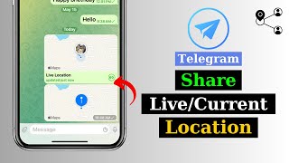 How To Share Your LiveCurrent Location on Telegram  Telegram Live Location [upl. by Yasmine]