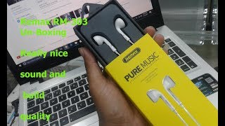 Remax RM303 Headphone UnBoxing [upl. by Mordecai]