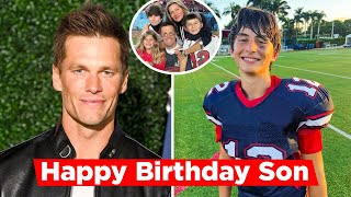 Tom Brady Celebrates His Son Benjamins 14th Birthday [upl. by Aehsan5]