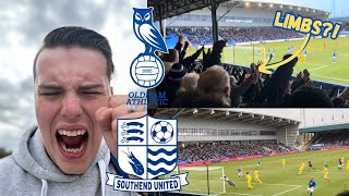 OLDHAM VS SOUTHEND11ABSOLUTE MAYHEM AS BLUES STEAL A POINT AT OLDHAM [upl. by Arihaz]