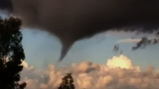 Raw Tornado Tears Through Australian Town [upl. by Esinad]