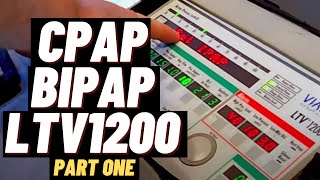 How to set up CPAP and BiPAP Non Invasive Ventilation with LTV 1200 Ventilator Part 1 [upl. by Harlow]