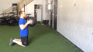 TallKneeling Medicine Ball Chest Pass  Viking Strength Systems [upl. by Trilley403]