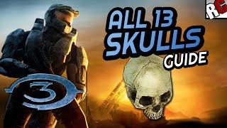 All SKULL Locations  Halo 3 Masterchief collection  Witch Doctor Achievement Guide [upl. by Sayette]