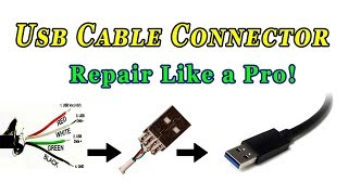 How To Repair Usb Cable Connector 100 Fix   Repair Usb Cable [upl. by Mitzi738]