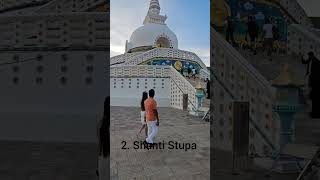 Shanti Stupa Leh Ladakh lehpalace leh shantistupa nightview ladakhtrip youtubeshorts [upl. by Hallett687]