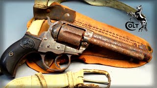 Restoring old Colt Lightning Revolver M1877 with test firing restoration colt [upl. by Yeca]