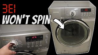 MTBPlanB Front load washer wont spin error code 3e1 [upl. by Bullough]