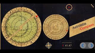 Compass with an astrolabe simulator [upl. by Aluor]