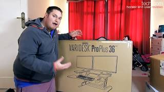 Varidesk Pro Plus 36 Adjustable Desk Review [upl. by Ecienaj]