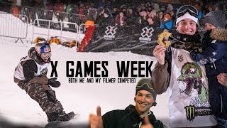 Marcus Kleveland  X GAMES WEEK first gold slope my filmer competed [upl. by Adnarram909]