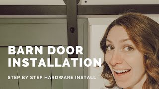 How To Install Barn Door Hardware [upl. by Raseda]