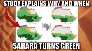 Study Explains Why Sahara Desert Turns Green Every 21000 Years [upl. by Elocyn]