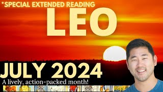 Leo July 2024  OH LEO  YOU’RE ABOUT TO BE VERY VERY HAPPY😍🌠 Tarot Horoscope ♌️ [upl. by Aceissej]